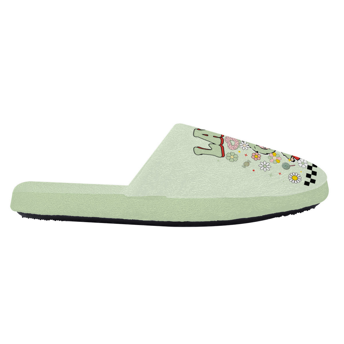 Green Labubu Monster Slippers – Soft Indoor Shoes with Non-Slip Soles