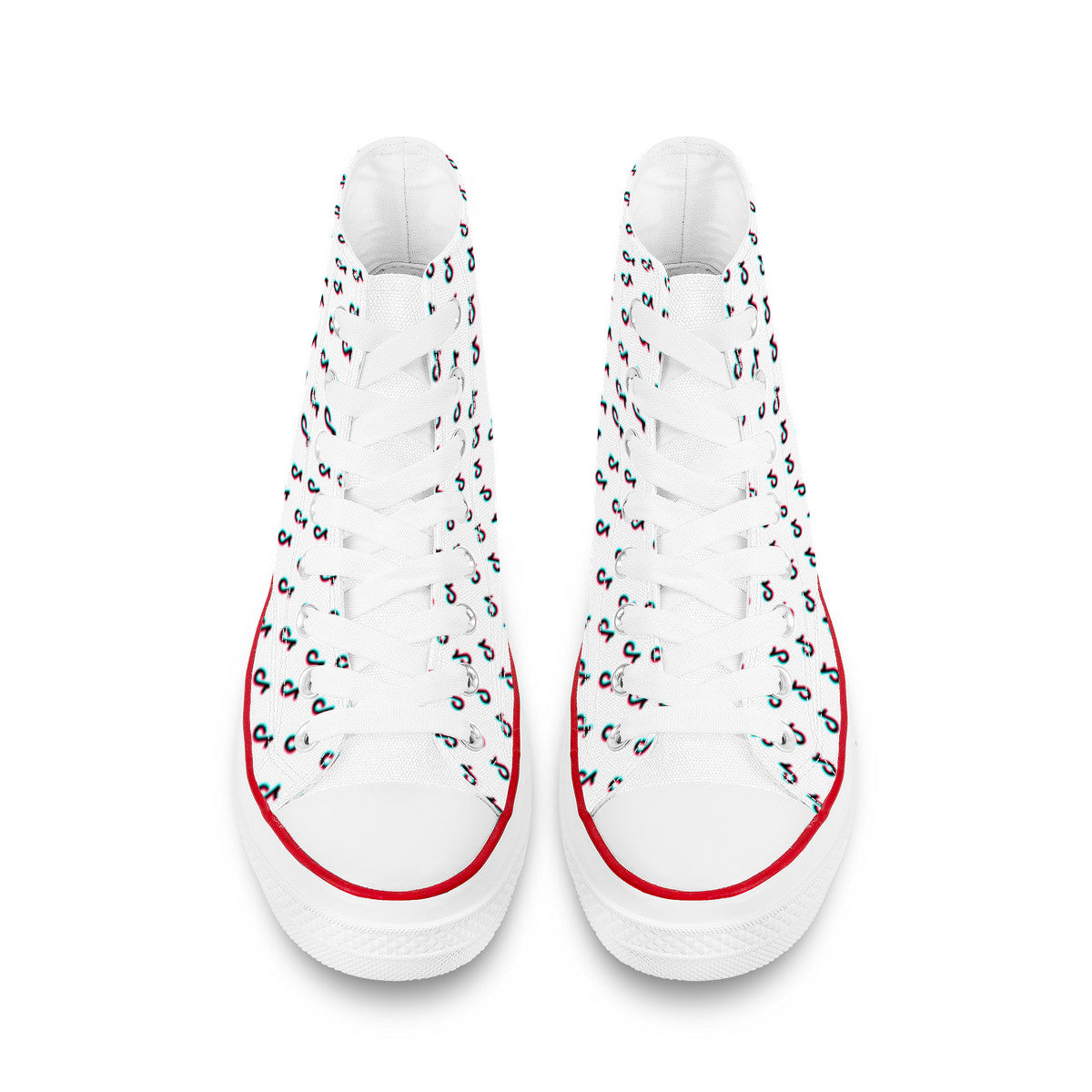 TikTok High Top Canvas Shoes - White TikTok sneakers - SD-style-shop