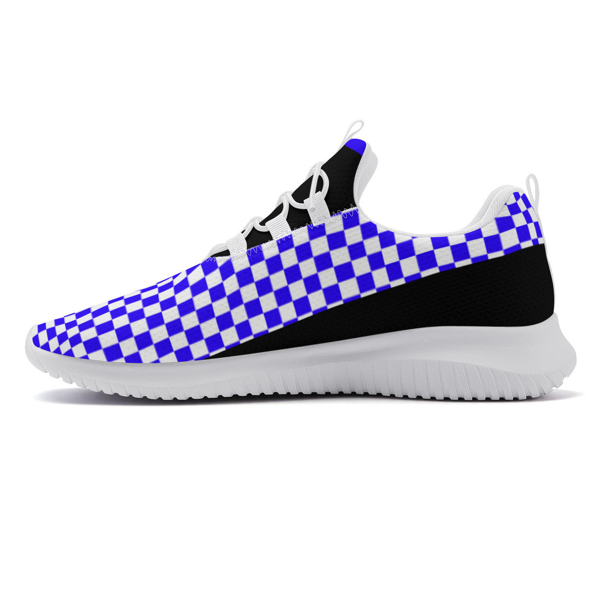 Dance Sneakers - Checkered Blue Dance Shoes