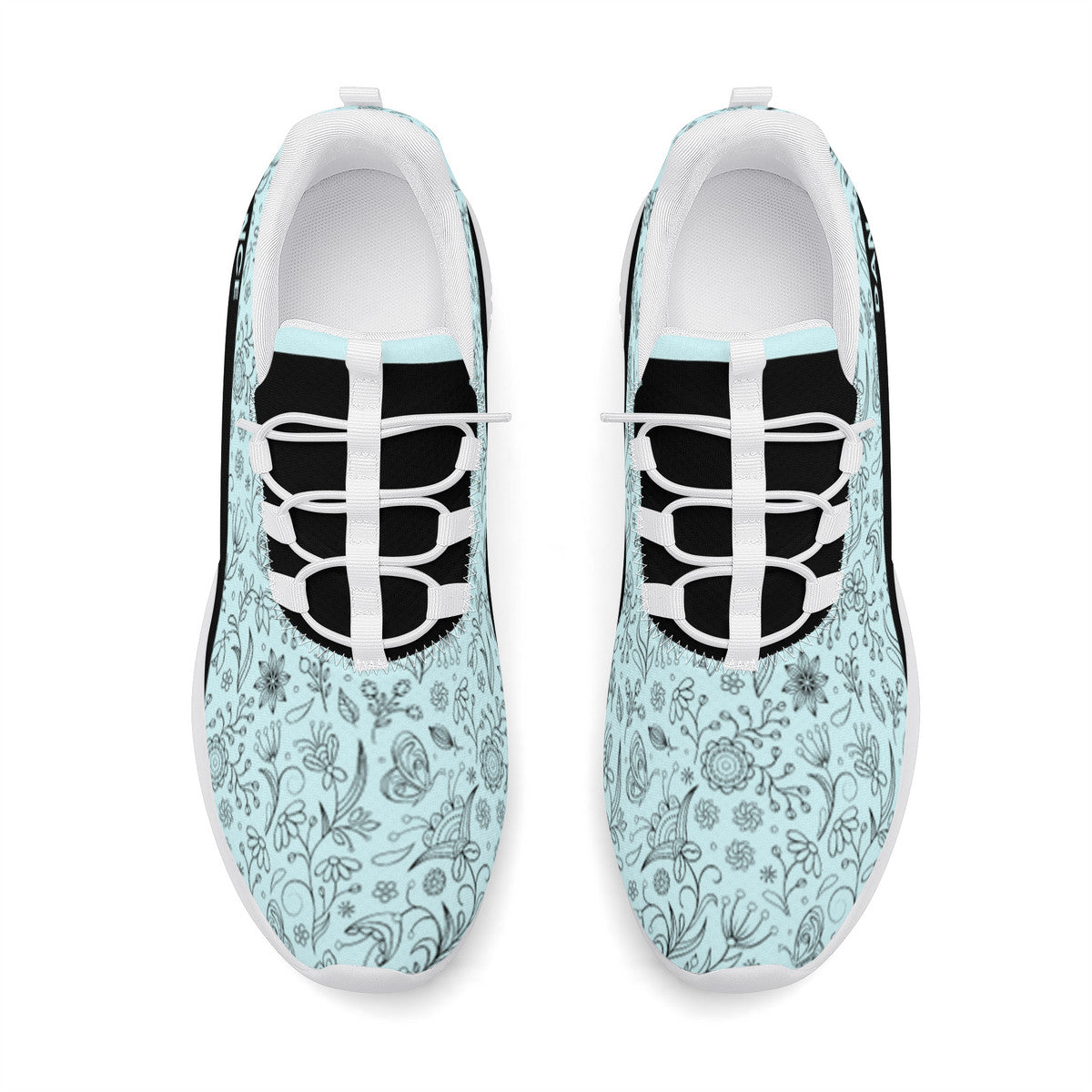 Dance Sneakers - Floral Blue dance shoes