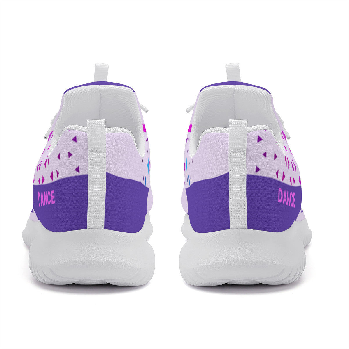 Dance Sneakers - Purple Geometric