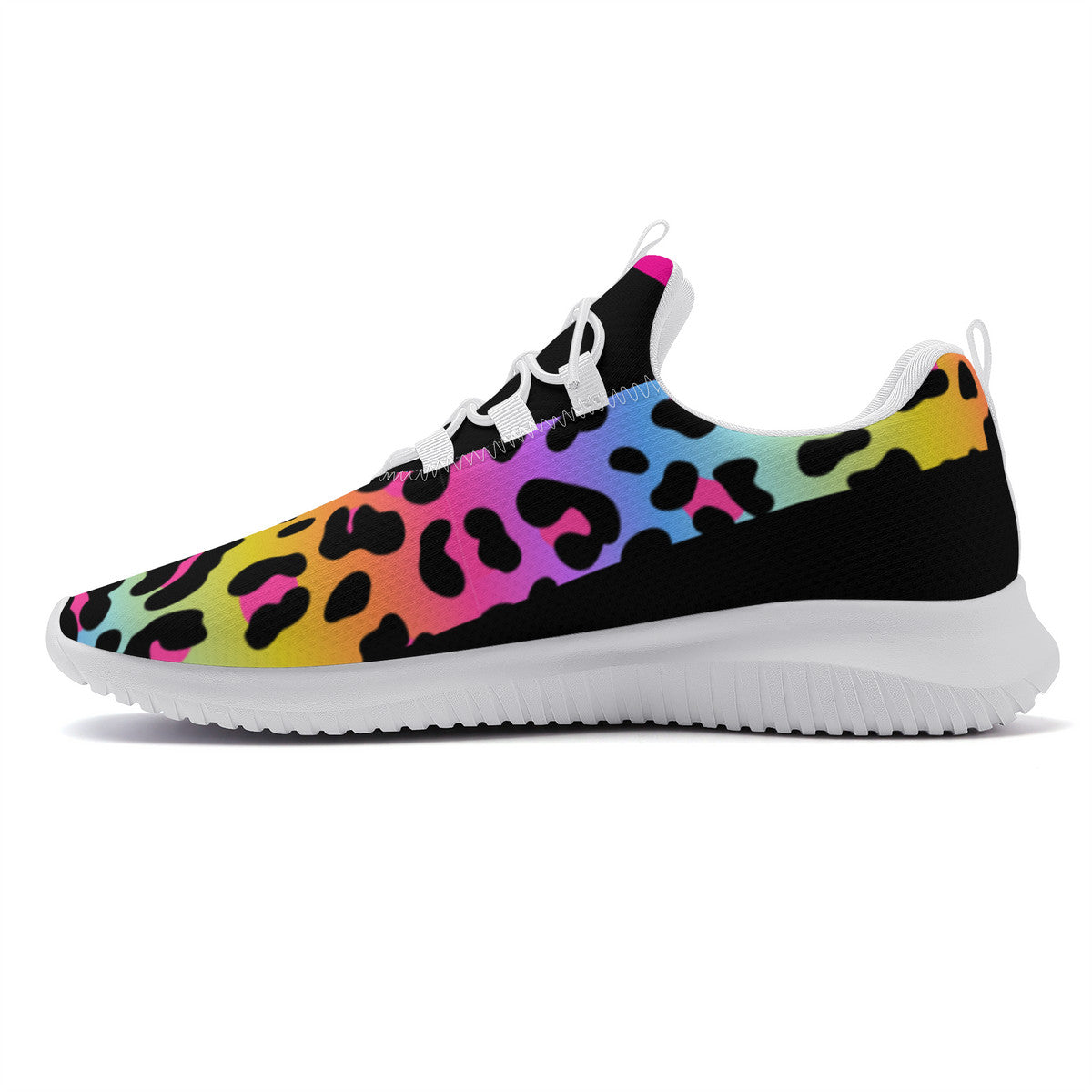 Dance Sneakers- Multi Color Leopard Print Dance Shoes