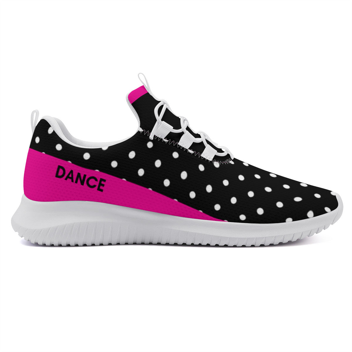 Dance Sneakers - Polka Dots - Black