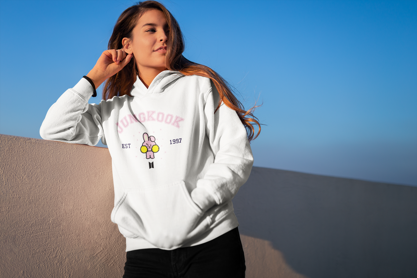 BT21 Cooky Hoodie BTS JungKook Hooded Sweatshirt