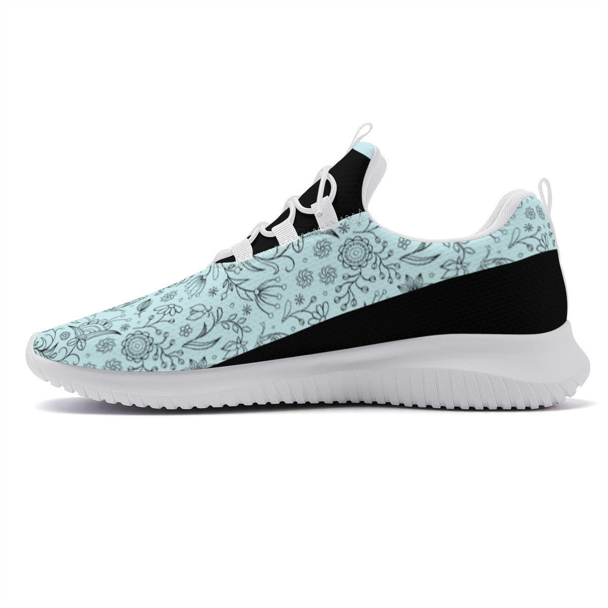 Dance Sneakers - Floral Blue dance shoes