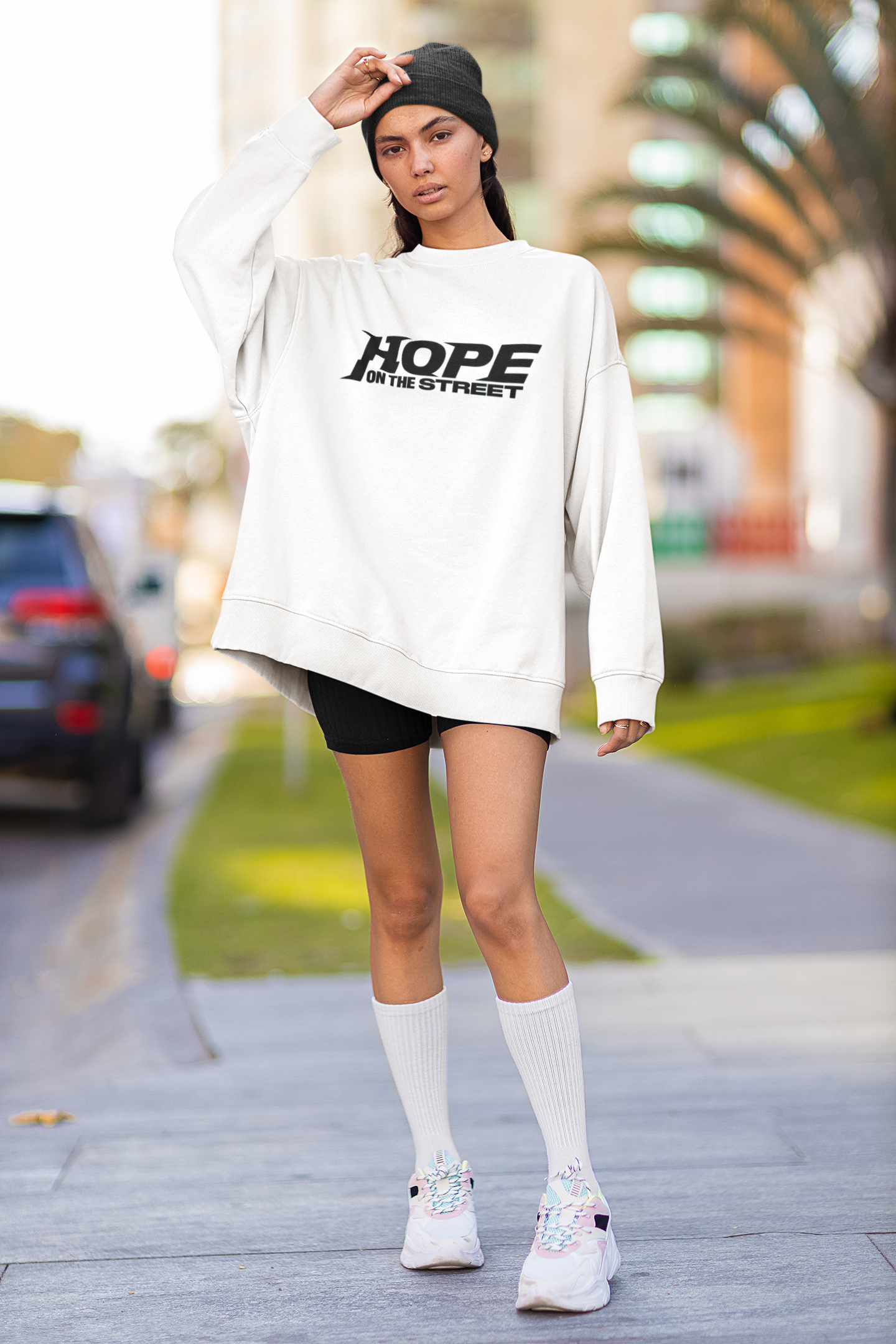 J-Hope Hope on the Street Crewneck Pullover Sweatshirt