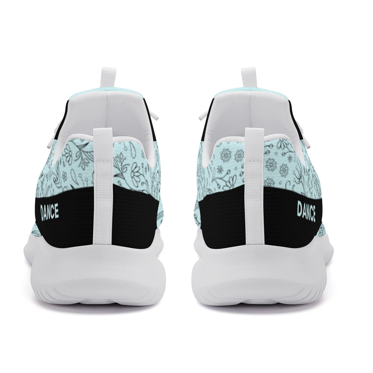 Dance Sneakers - Floral Blue dance shoes