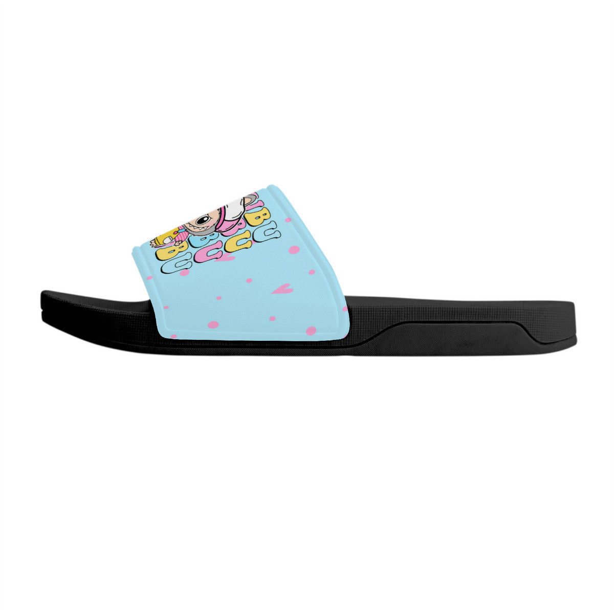 Labubu Slide Sandals - Labubu slides blue and black