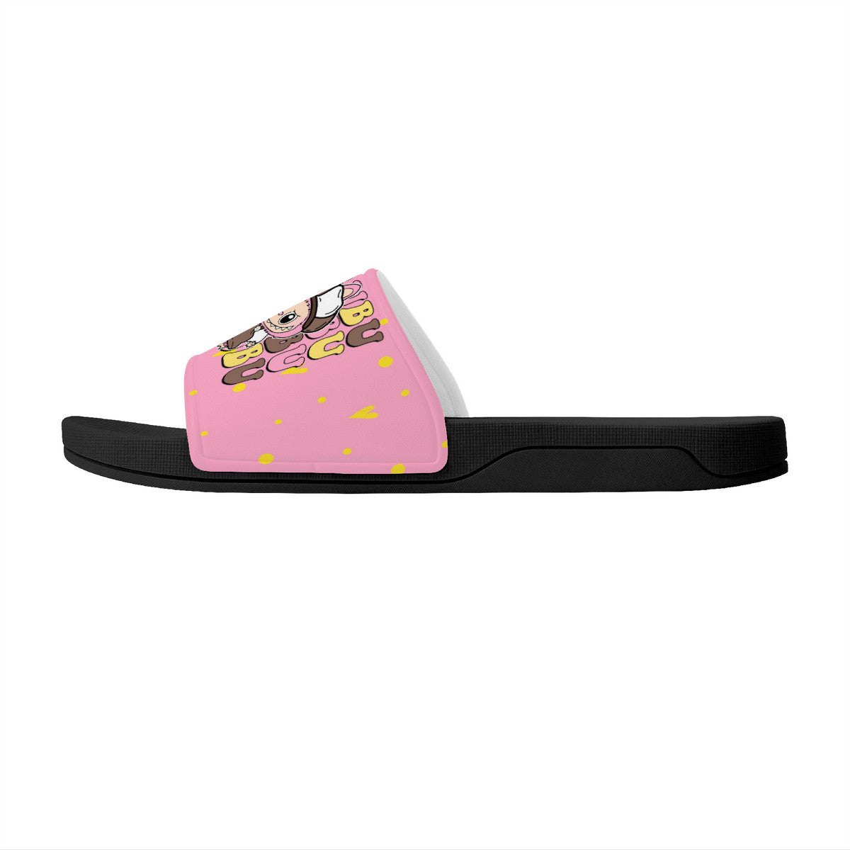 Labubu Slide Sandals - Labubu slides pink and black