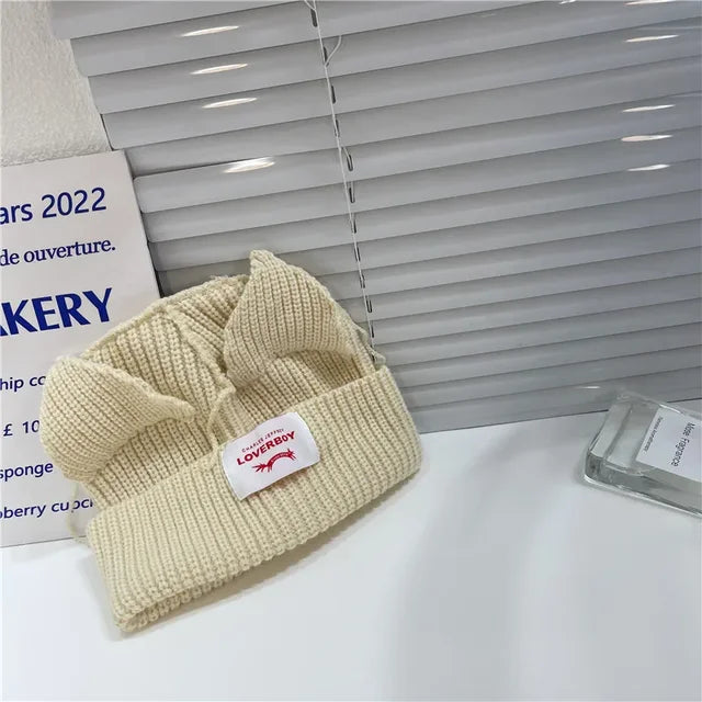 Stray Kids HyunJin Solid Color Knitted Hat