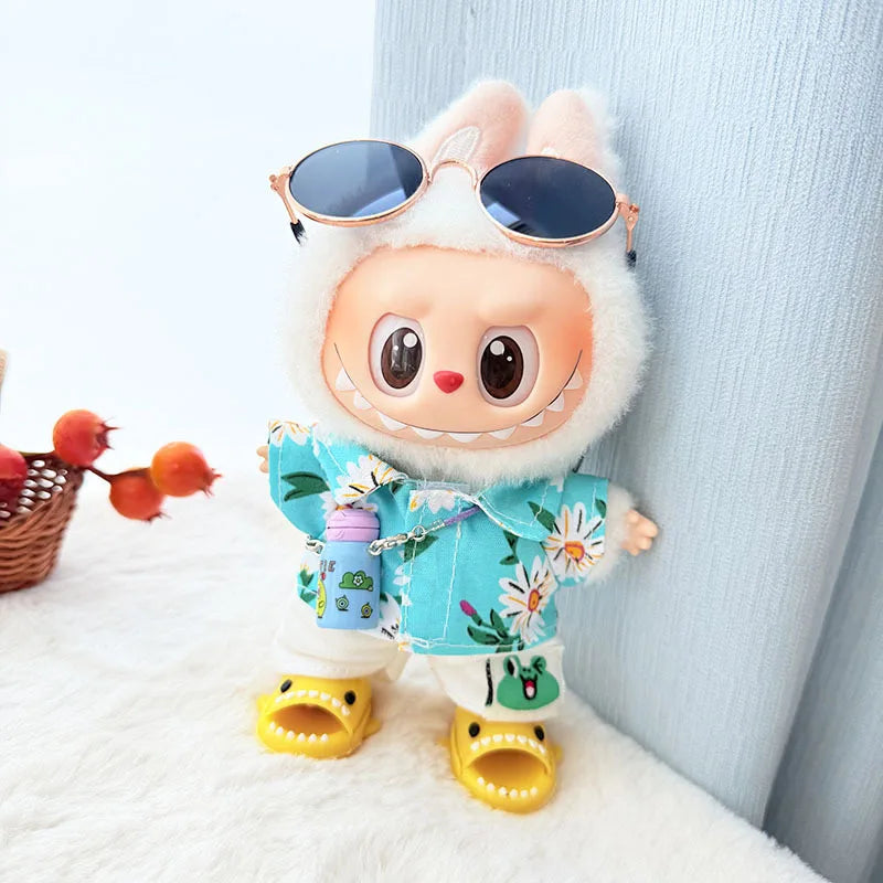 Summer Hawaii outfit For Labubu Doll