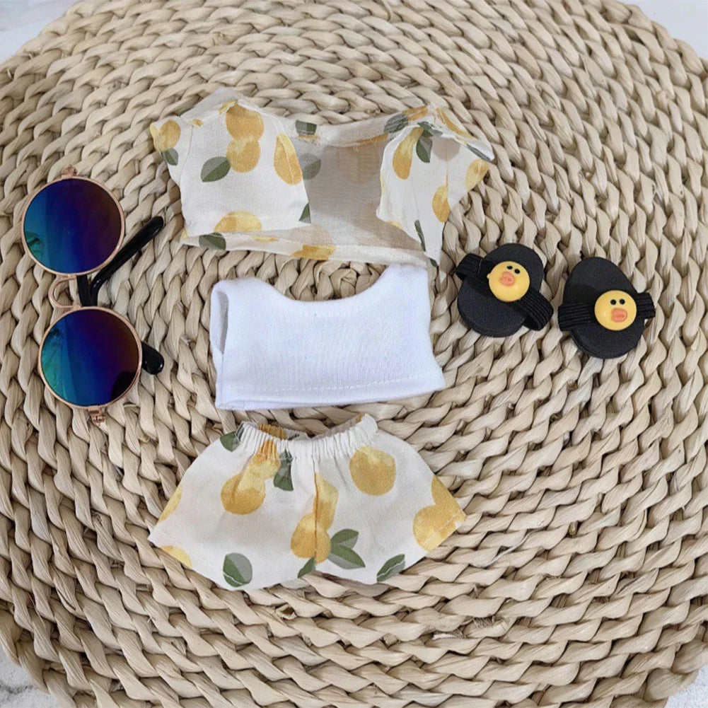 Summer Hawaii outfit For Labubu Doll