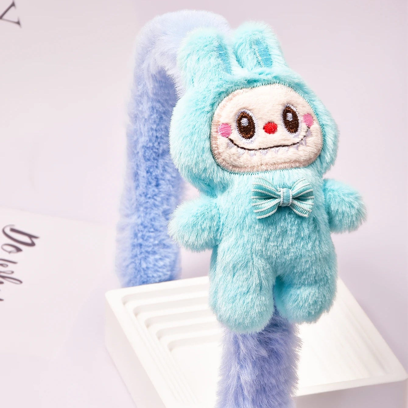 Labubu plush hair band