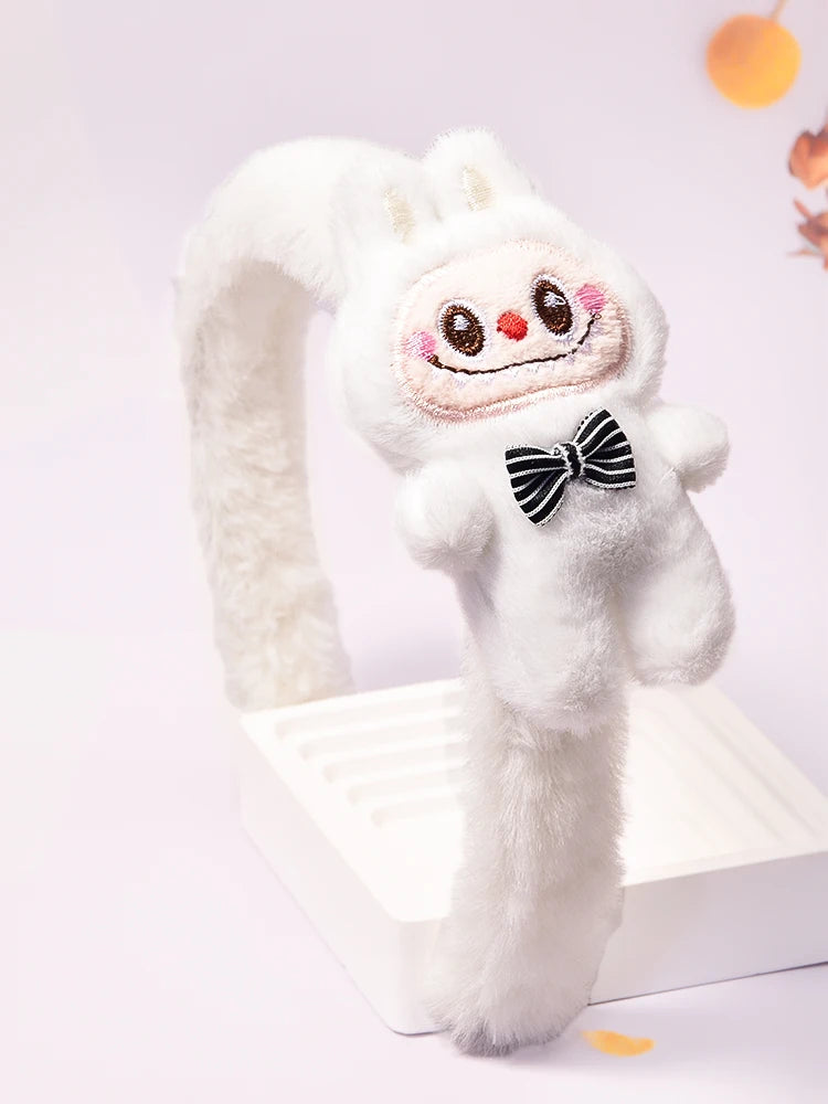 Labubu plush hair band