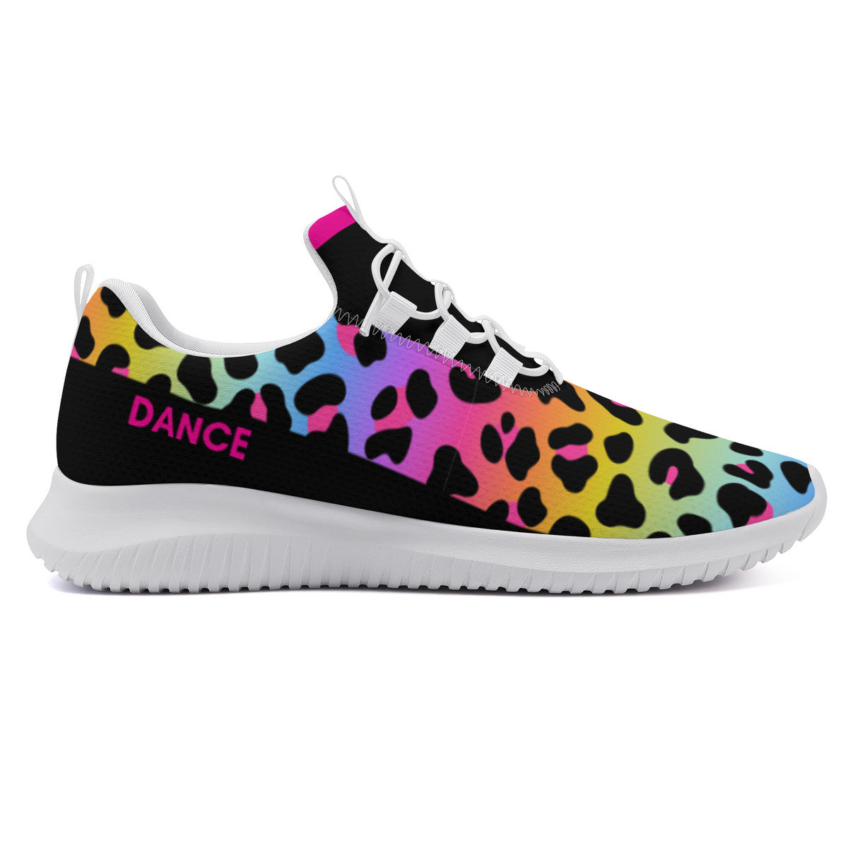 Dance Sneakers- Multi Color Leopard Print Dance Shoes