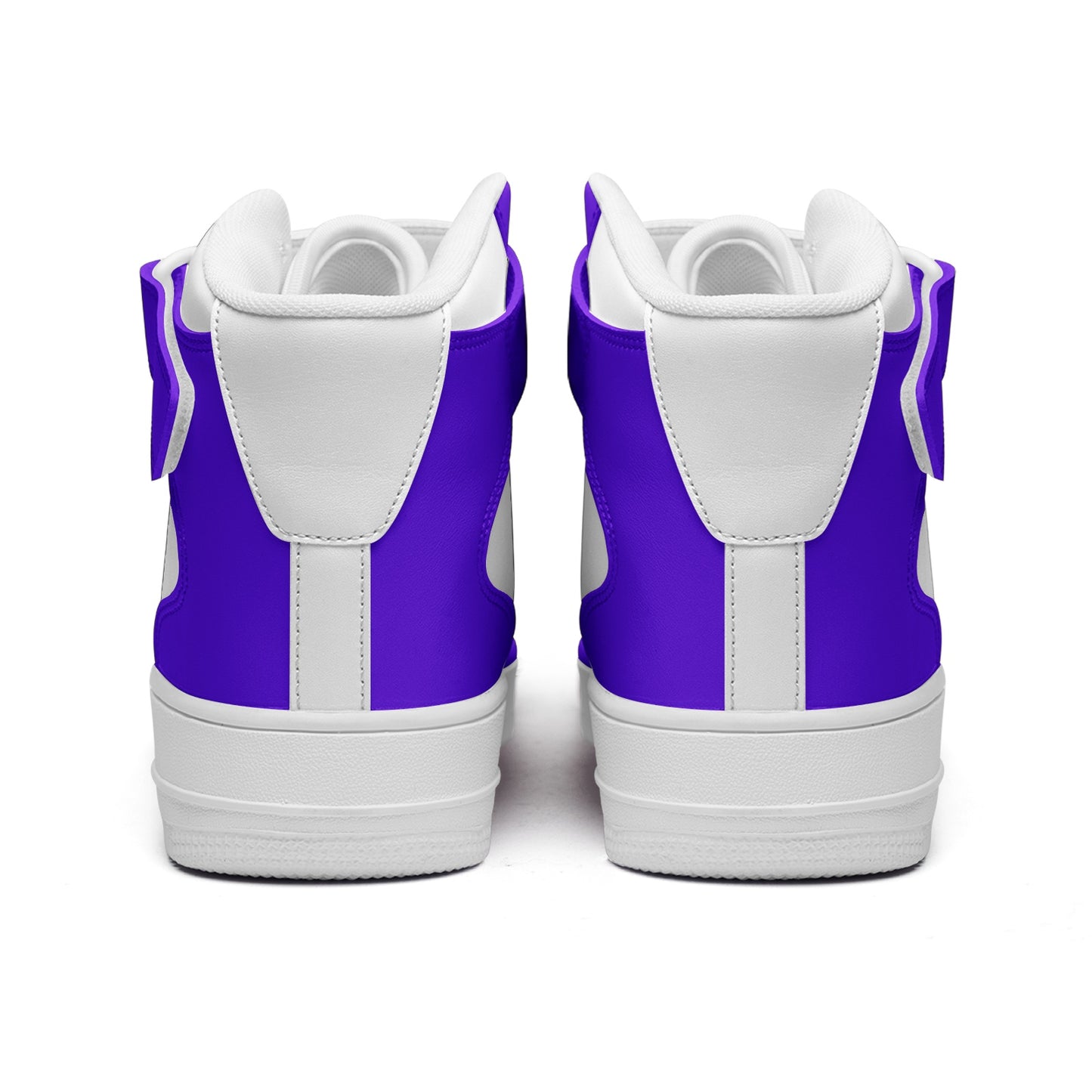 BTS Logo High Top Leather Sneakers - Purple