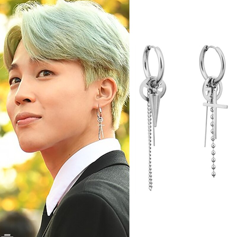 BTS JIMIN's Earrings Stainless Steel - SD-style-shop