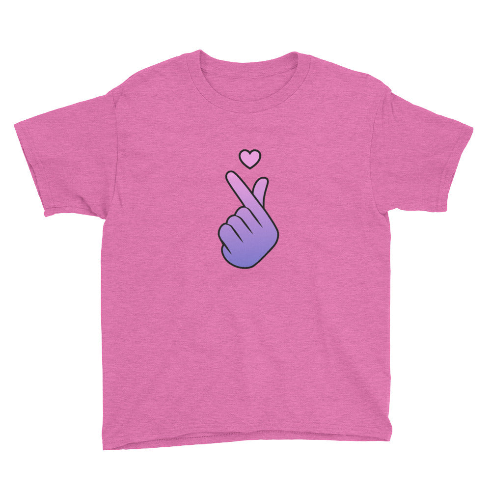 Kpop fingerheart kids Youth Short Sleeve T-Shirt - SD-style-shop