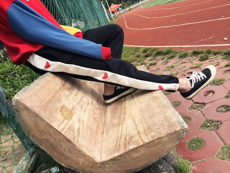 Harajuku pants with hearts - SD-style-shop