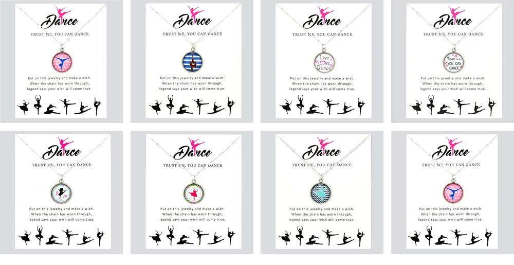 Dance Pendant Necklaces Ballerina Gymnast jewelry - SD-style-shop