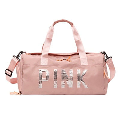 Sportsbag PINK with sequins Glitter - SD-style-shop
