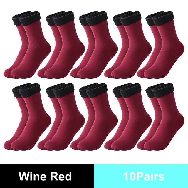 Winter Warm Socks Thick Lined Thermal Socks