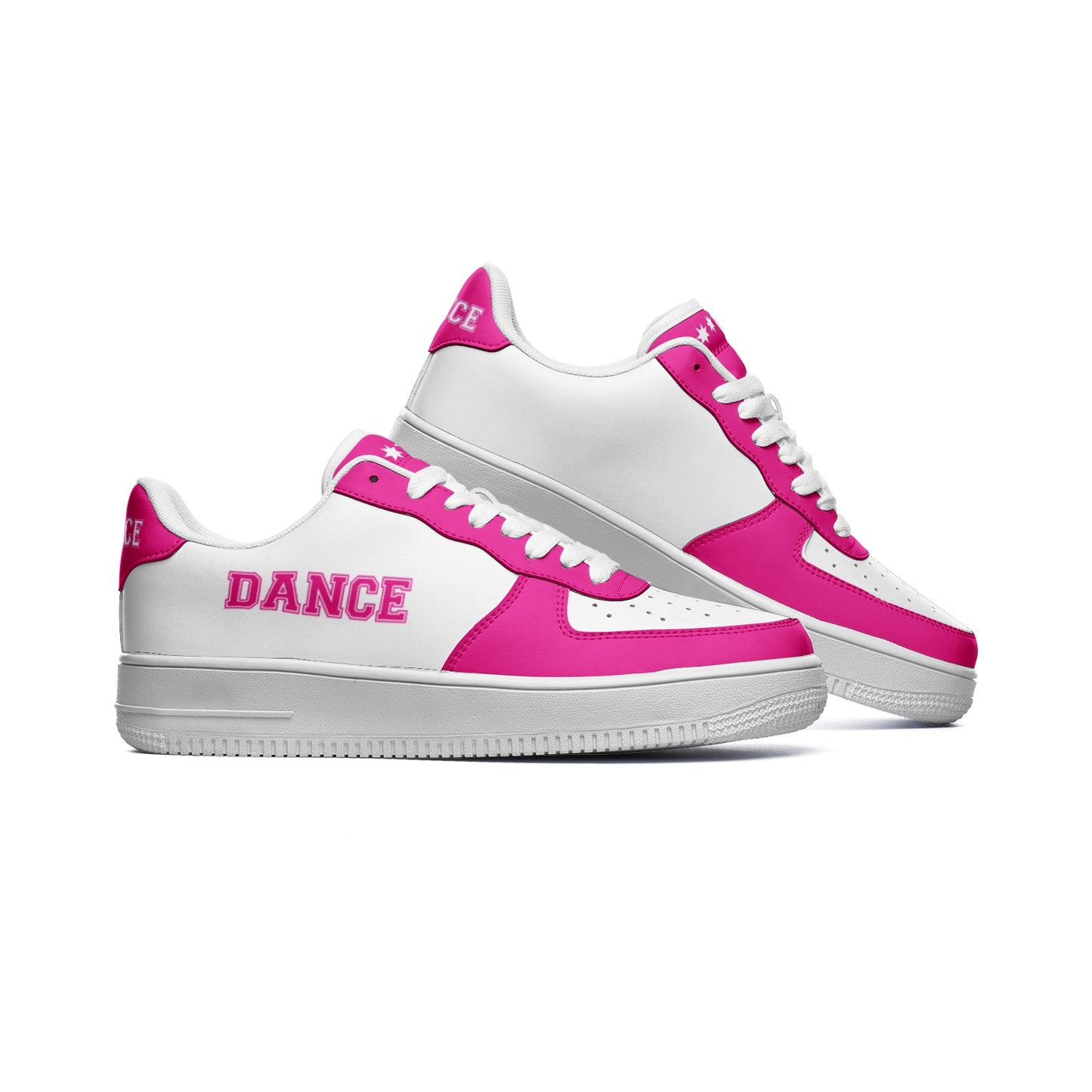 Pink Dance Sneakers for Women & Men – Stylish Hip Hop Dancing Shoes – Dance Shoes – Sneakers for Dancing – Dance Print