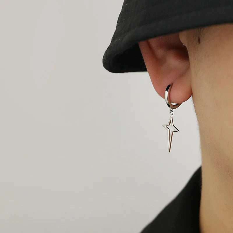 Stray Kids Felix Hollow Cross Earrings