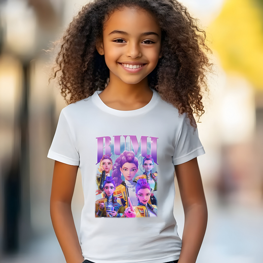 Kids Kpop Movie Tshirt Rumi Demon Hunters, Huntrix t Shirt,  Kpop T Shirt, Demon Hunter Merch, kpop Gift, Kpop Movie Shirt