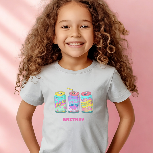 Custom Name Kids T-Shirt, Personalized Tee for Children,  Demon Hunters Theme Shirt, Gift for girl
