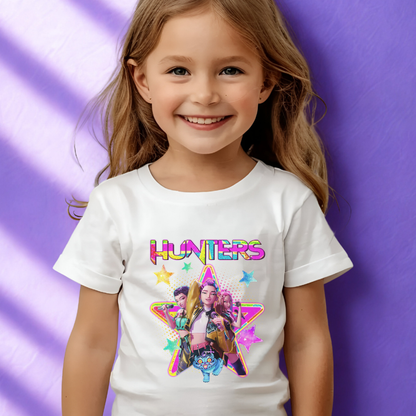 Kids Kpop Movie Tshirt Demon Hunters, Huntrix t Shirt,  Kpop T Shirt, Demon Hunter Merch, kpop Gift, Kpop Movie Shirt