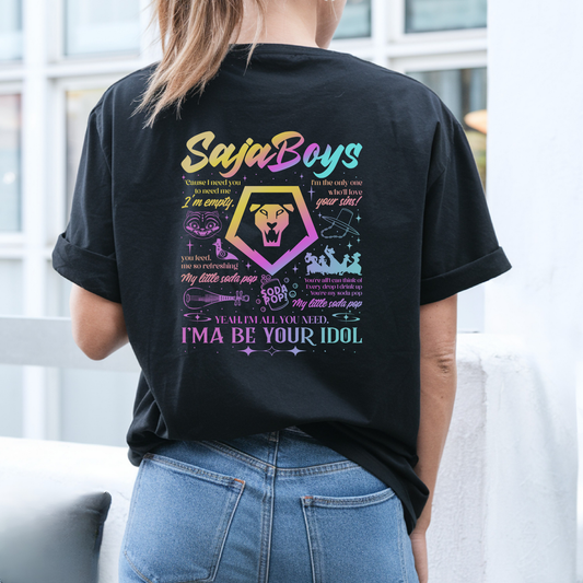 Kpop Movie Tshirt back print, Saja Boys T Shirt,  Demon Hunters Movie Shirt, Demon Hunters Merch Shirt, Gift For Kpop Fan, Kpop Movie Shirt