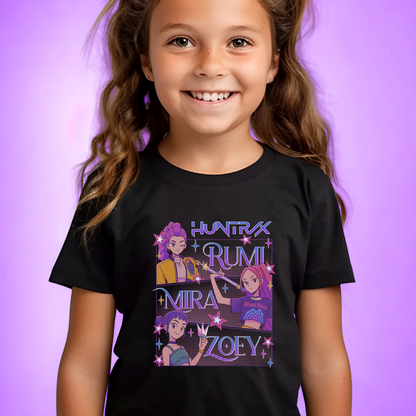 Kids Kpop Movie Tshirt Demon Hunters, Huntrix t Shirt,  Kpop T Shirt, Demon Hunter Merch, Gift For Kpop Fan, Kpop Movie Shirt