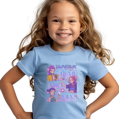 Kids Kpop Movie Tshirt Demon Hunters, Huntrix t Shirt,  Kpop T Shirt, Demon Hunter Merch, Gift For Kpop Fan, Kpop Movie Shirt