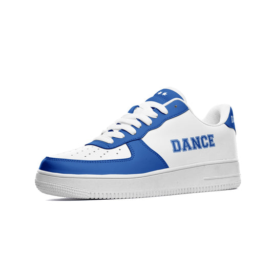Navy Blue Dance Sneakers for Women & Men – Stylish Hip Hop Dancing Shoes – Dance Shoes – Sneakers for Dancing – Dance Print