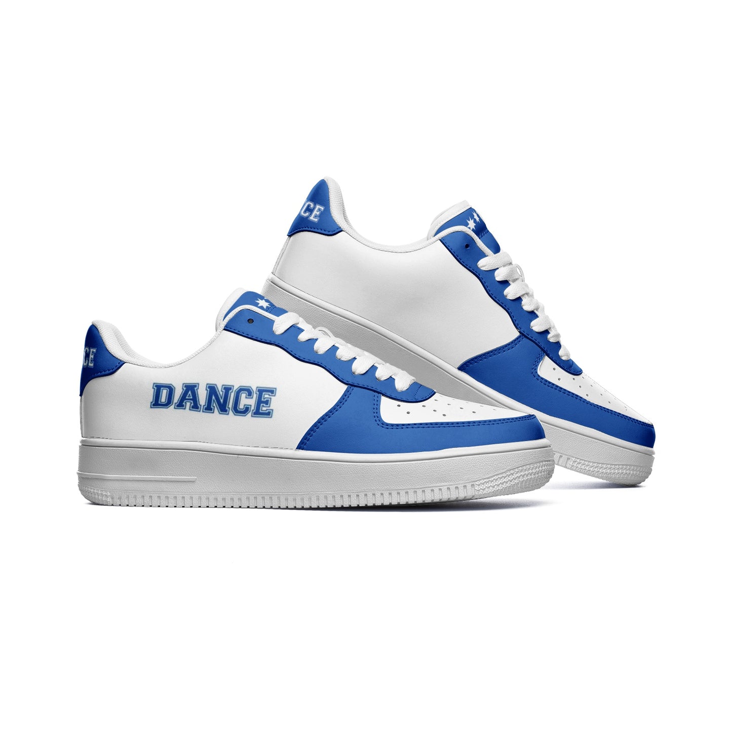 Navy Blue Dance Sneakers for Women & Men – Stylish Hip Hop Dancing Shoes – Dance Shoes – Sneakers for Dancing – Dance Print