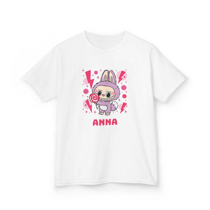 Custom Name Labubu Kids T-Shirt, Personalized Tee for Children, monster Theme Shirt, Labubu Design