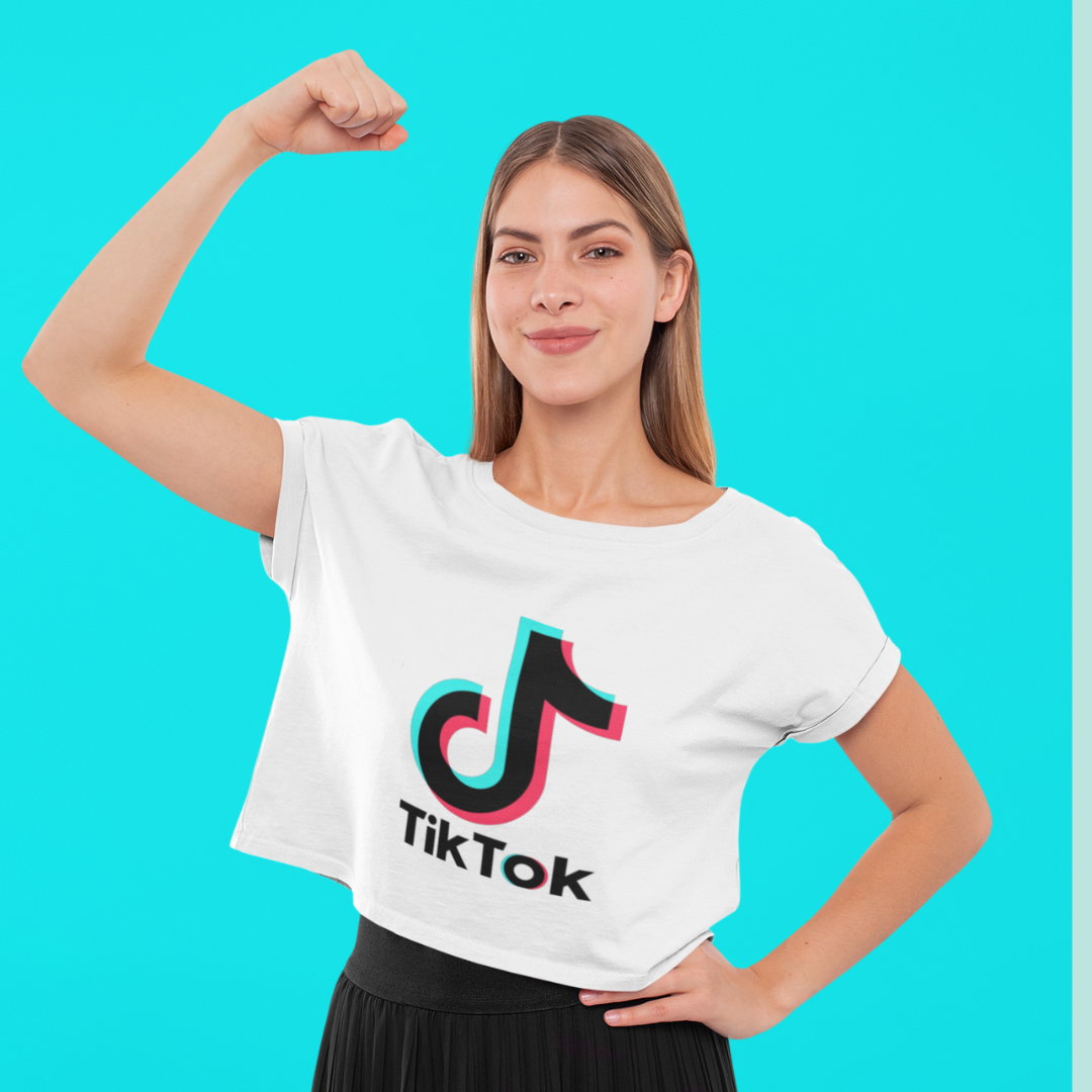 TikTok Flowy Cropped Tee - SD-style-shop