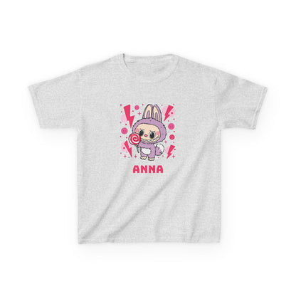 Custom Name Labubu Kids T-Shirt, Personalized Tee for Children, monster Theme Shirt, Labubu Design
