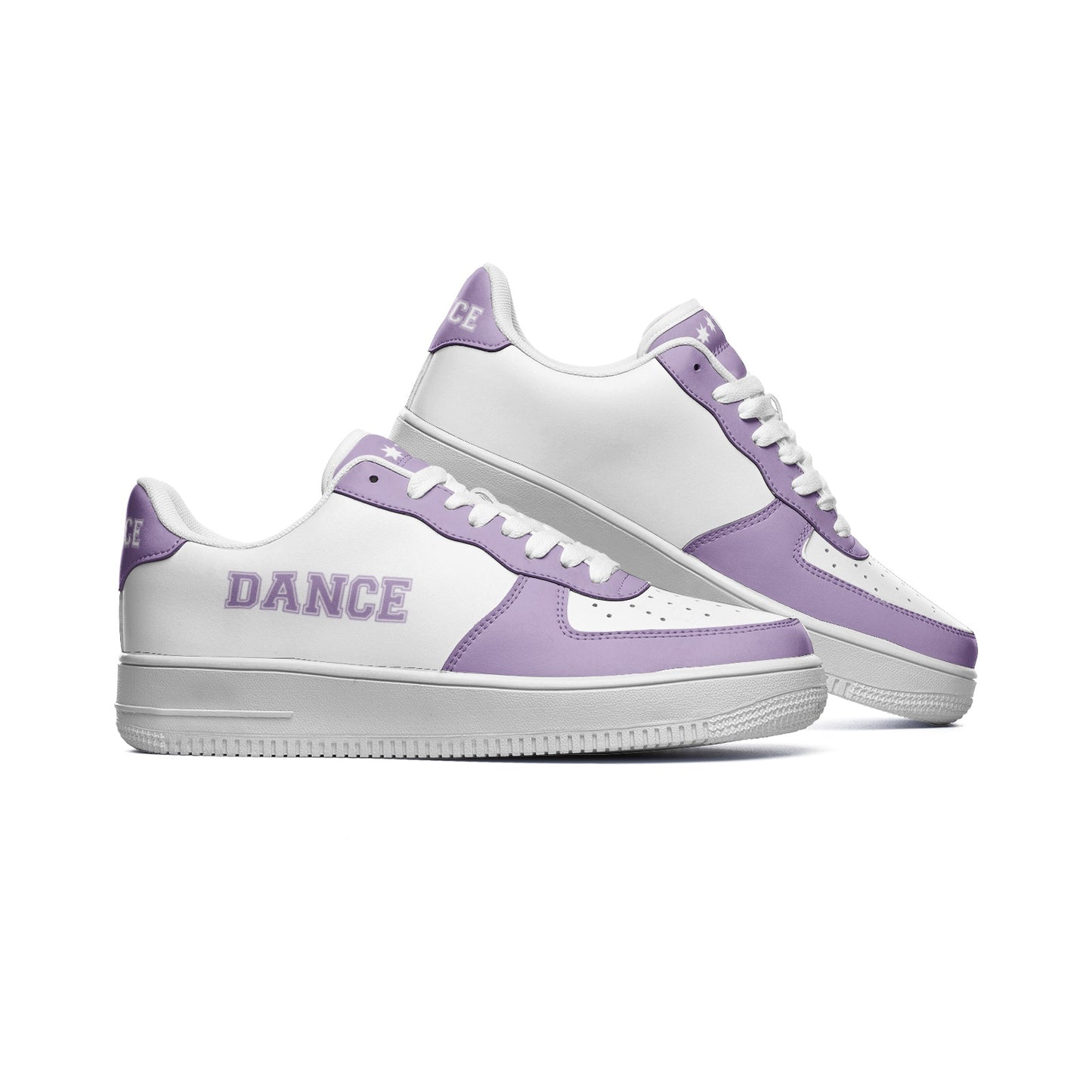 Purple Dance Sneakers for Women & Men – Stylish Hip Hop Dancing Shoes – Dance Shoes – Sneakers for Dancing – Dance Print