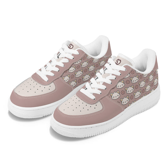 Kawaii Cute Cat Print Low-Top Sneakers