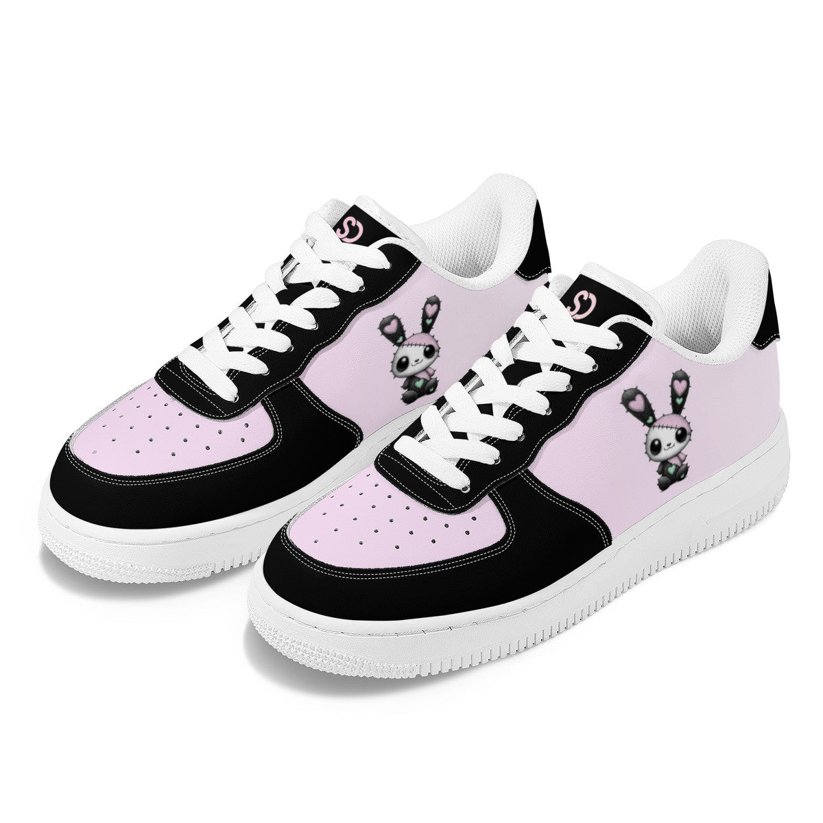 Goth Bunny Low Top Sneakers – Pastel Goth Style
