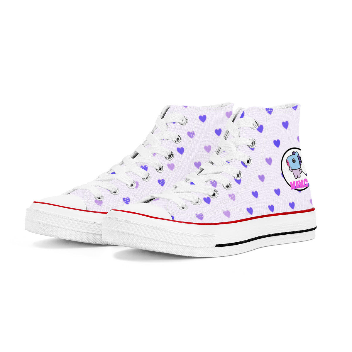 BT21 Mang High Top Canvas Sneakers