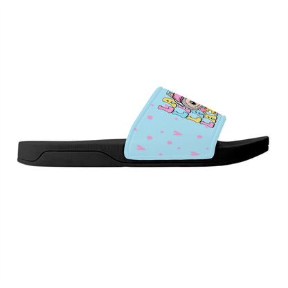 Labubu Slide Sandals - Labubu slides blue and black
