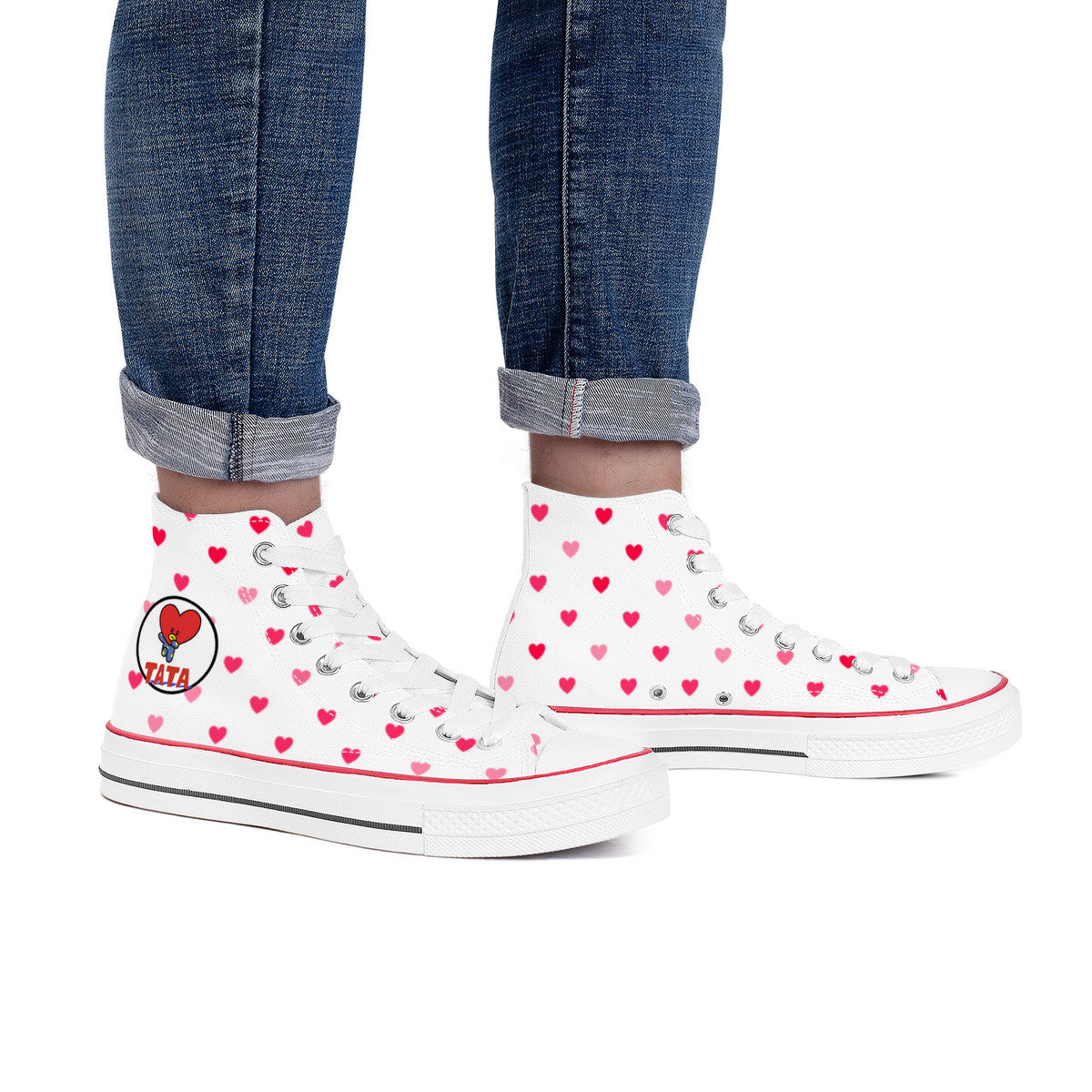 BT21 Tata High Top Canvas Sneakers