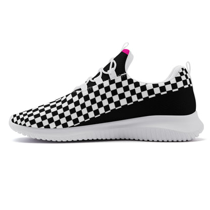 Dance sneakers- Checkered -Black and White