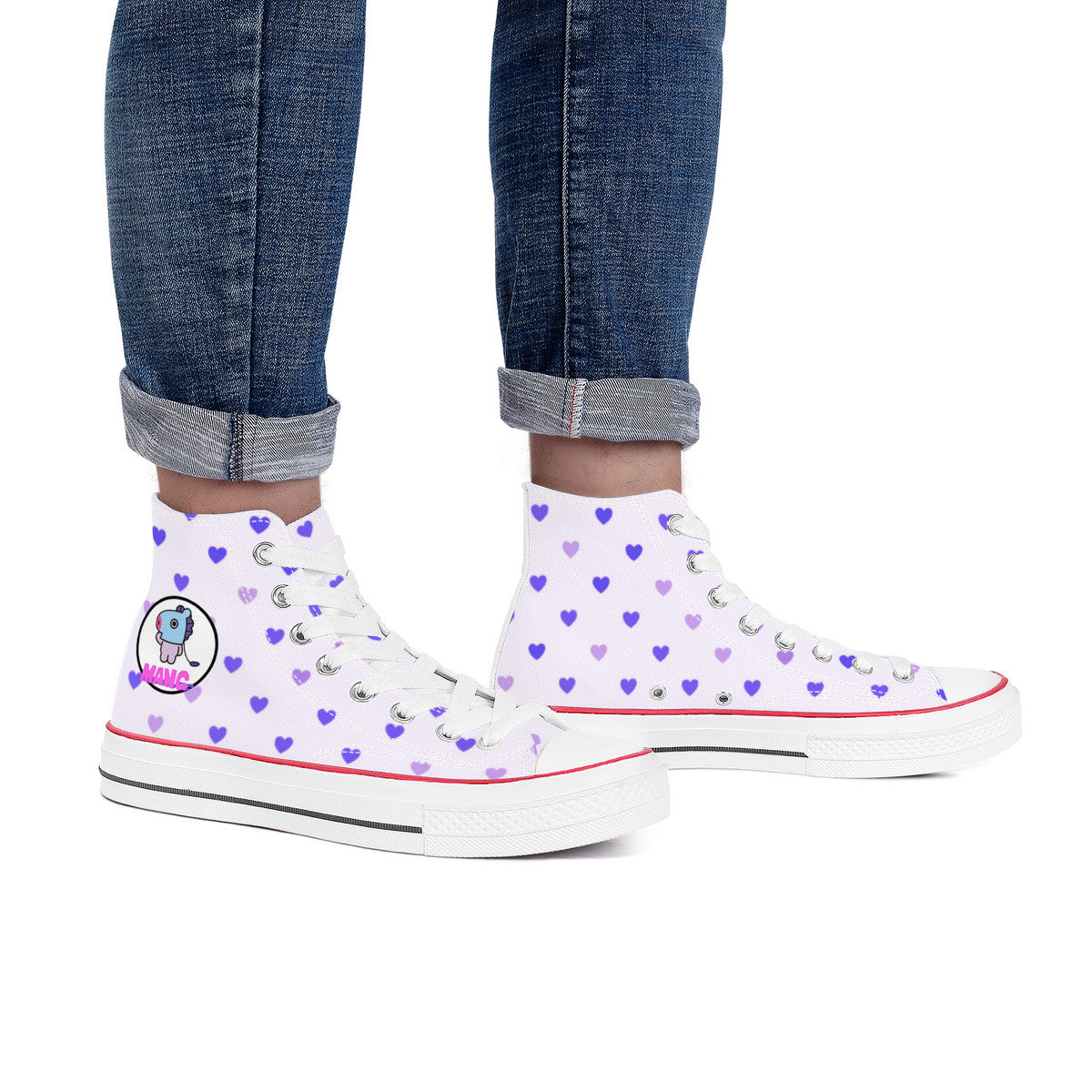 BT21 Mang High Top Canvas Sneakers