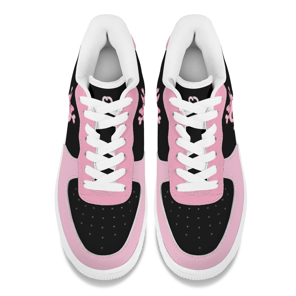 Pink Skull Low Top Sneakers – Cute Goth Style