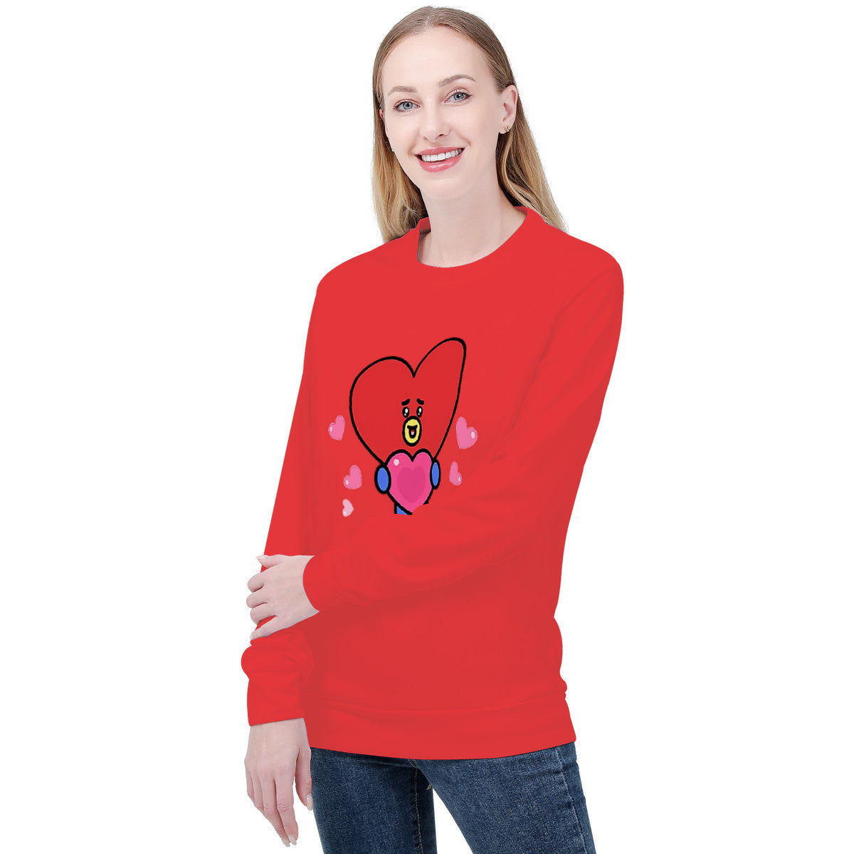 Red Tata Sweatshirt | BTS BT21 Merchandise