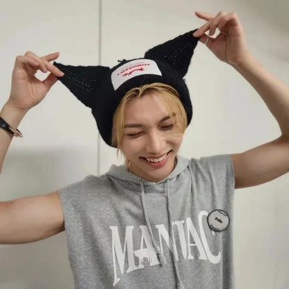 Stray Kids HyunJin Solid Color Knitted Hat